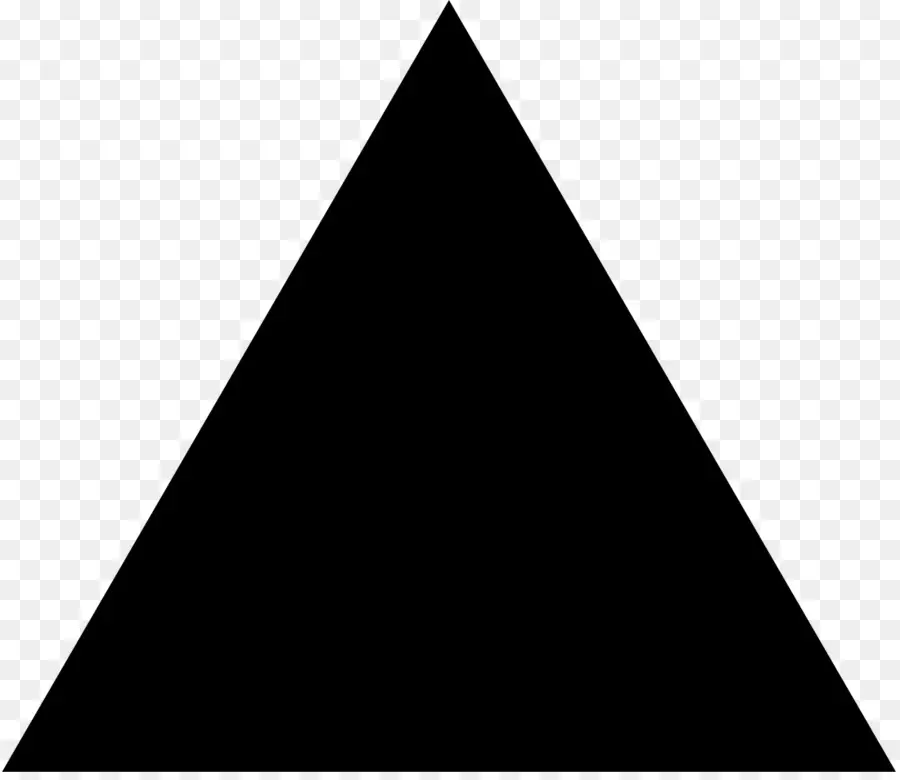 Triangle Noir，Flèche PNG