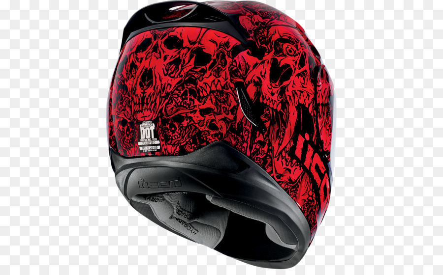 Casque De Crâne Rouge，Moto PNG