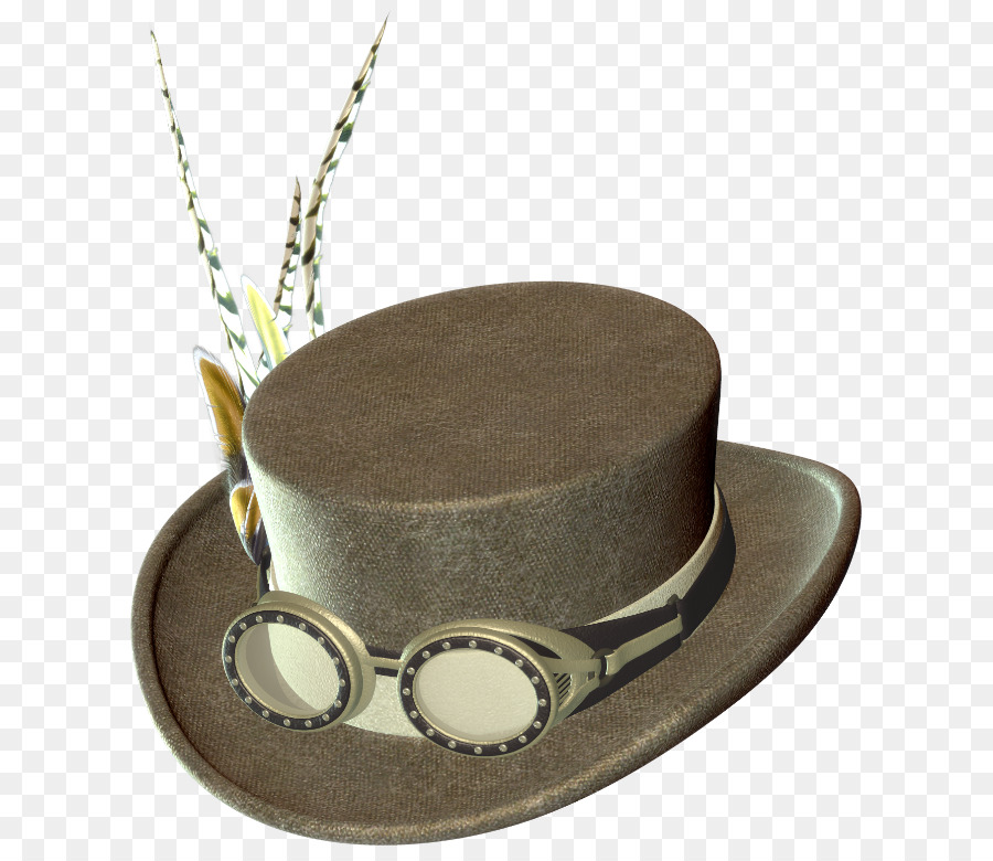 Chapeau Steampunk，Des Lunettes PNG