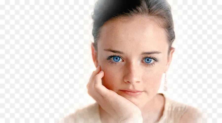 Femme Aux Yeux Bleus，Affronter PNG