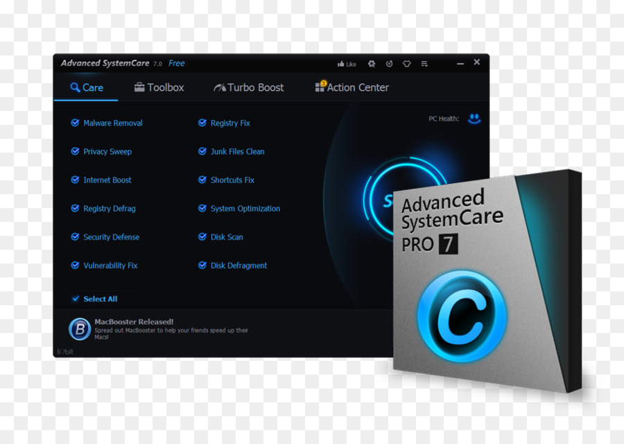 Advanced Systemcare，Le Logiciel D Ordinateur PNG