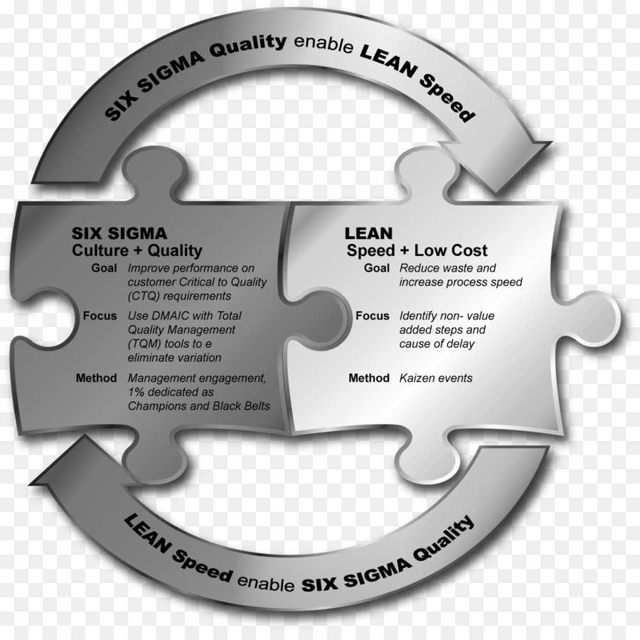 Diagramme Lean Six Sigma，Puzzle PNG