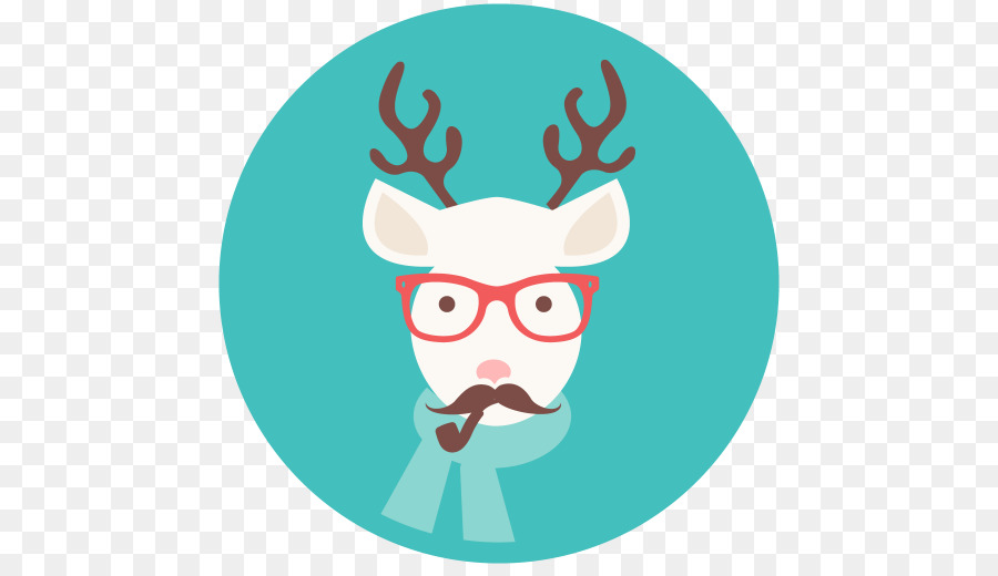 Cerf Avec Des Lunettes，Bois PNG