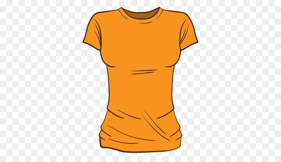 T Shirt Orange，Vêtements PNG