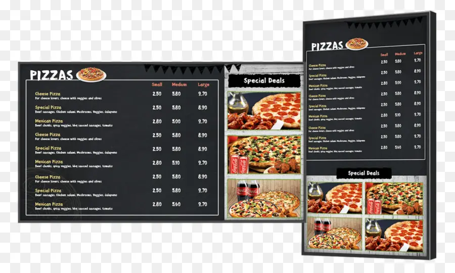 Carte Des Pizzas，Pizzas PNG