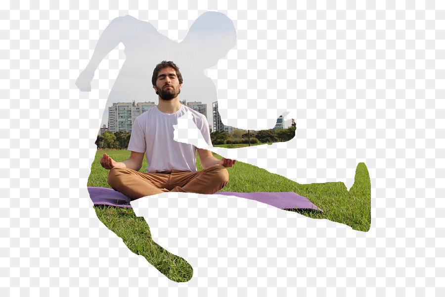 Yoga Pilates Tapis，Assis PNG