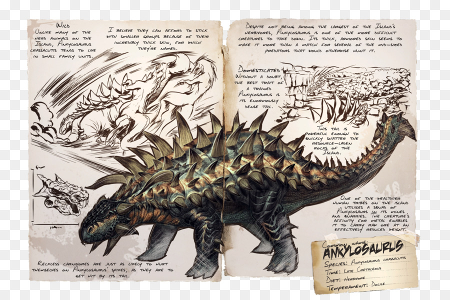 Arche De Survie évolué，Ankylosaurus PNG