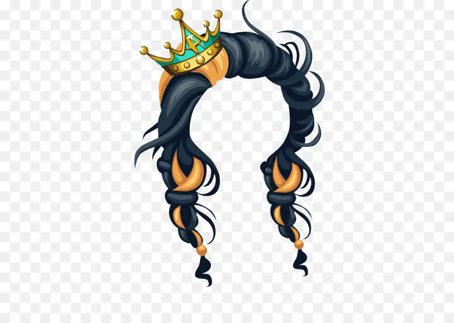 Couronne Avec Des Tresses，Cheveux PNG