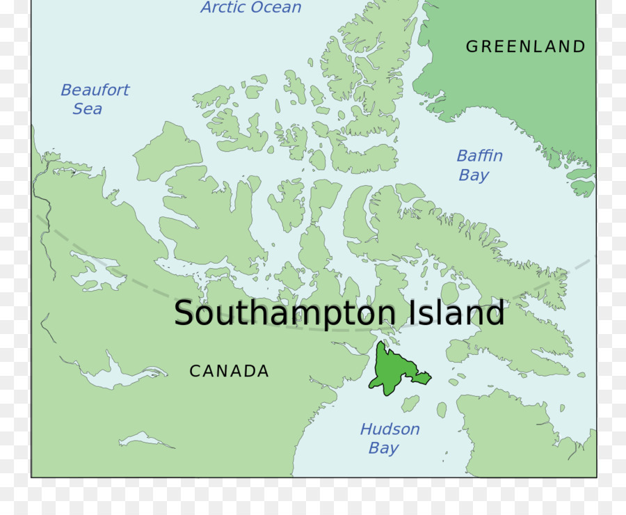 L île De Southampton，Archipel De L Arctique Canadien PNG