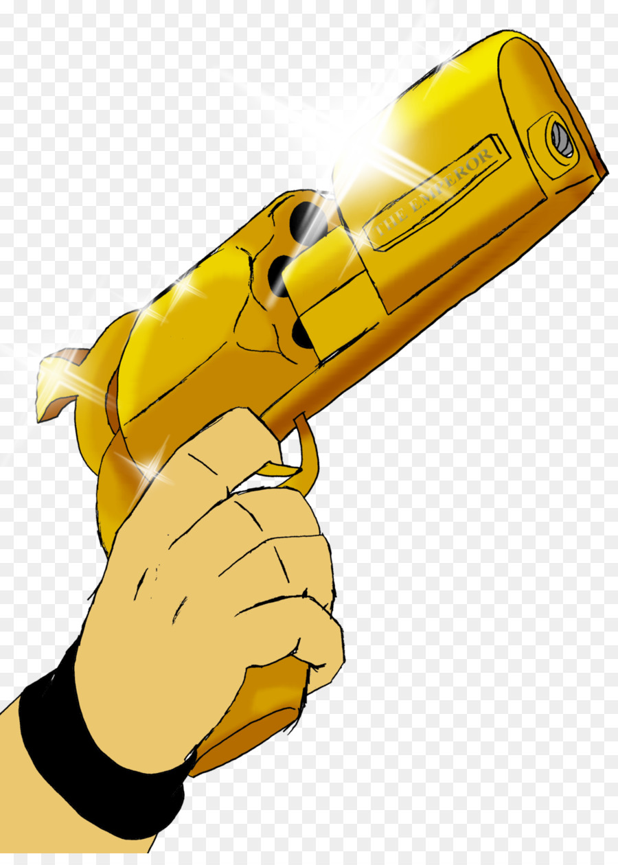 Pistolet D'or，Main PNG