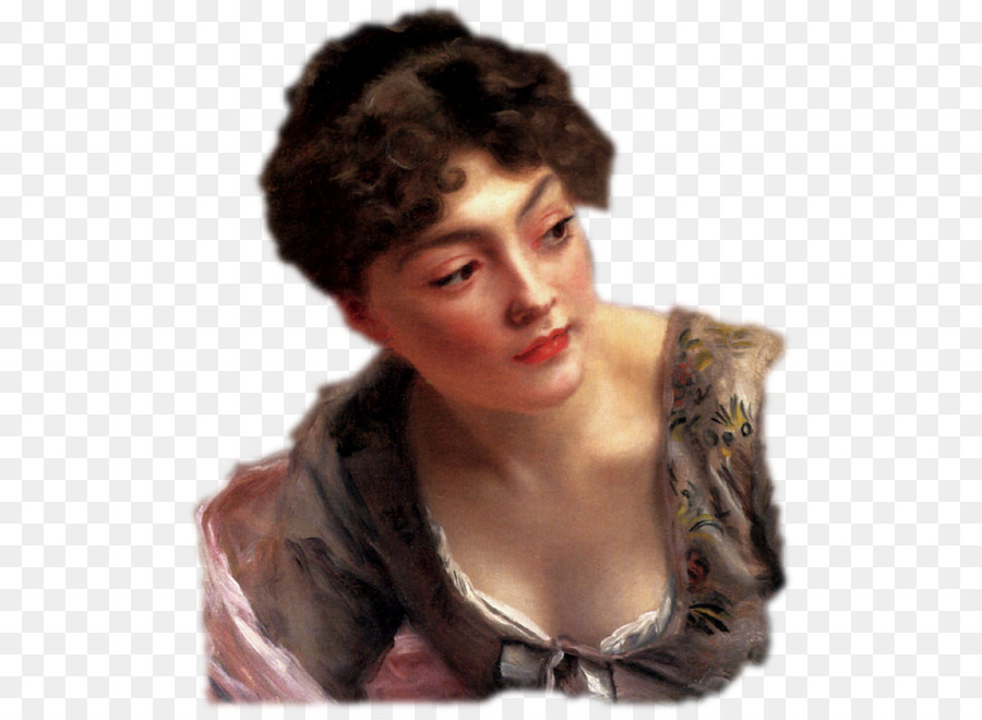 Gustave Jacquet，Jeune Fille Au Lézard PNG