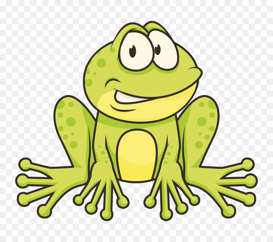 Grenouille Verte De Dessin Animé，Animal PNG