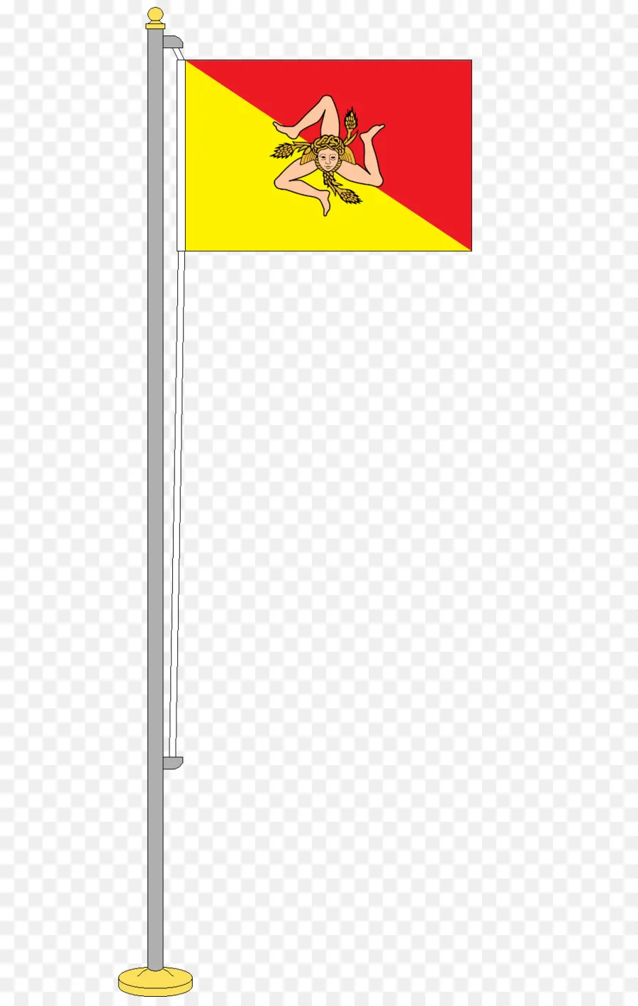 Drapeau De La Sicile，Jaune PNG