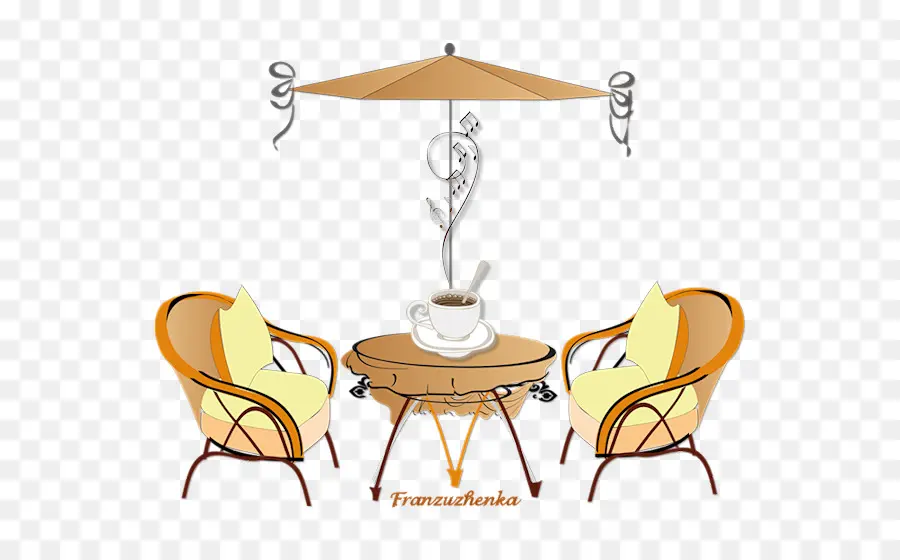 Table Et Chaises De Café，Café PNG