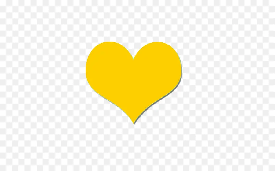 Coeur Jaune，Émoji PNG