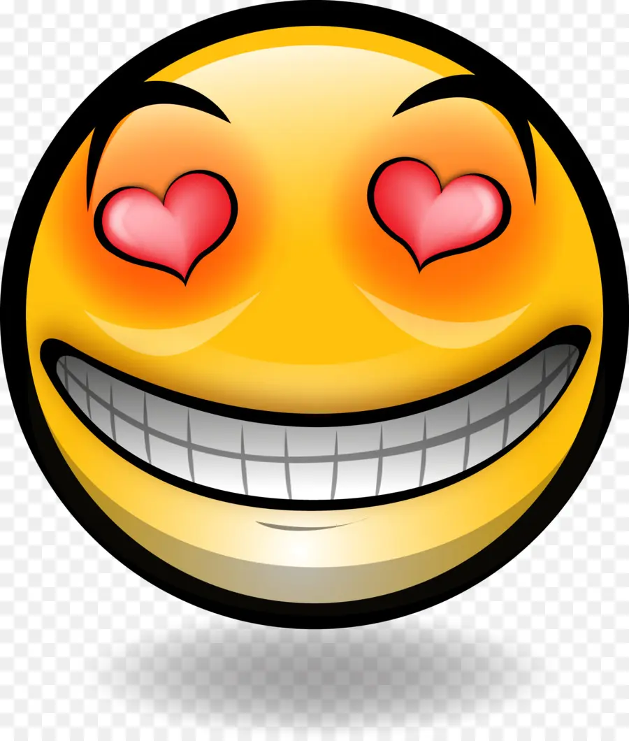 Emoji Yeux Coeur，Amour PNG