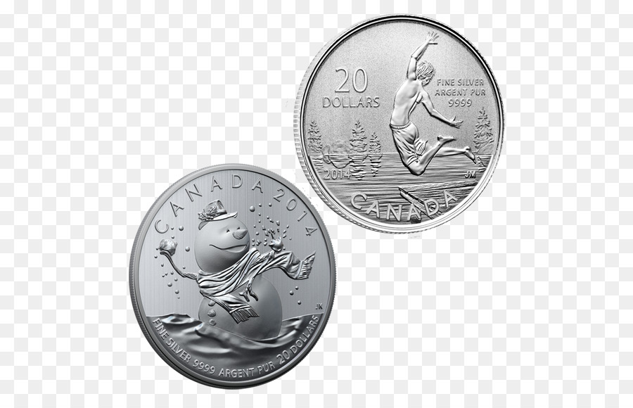 Pièces De Monnaie Canadiennes，Argent PNG