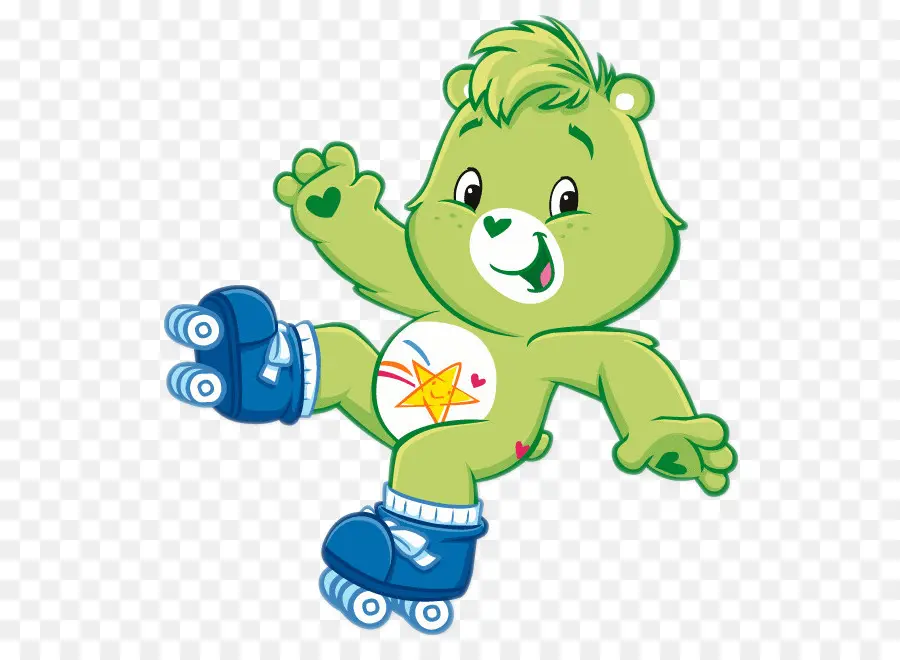 Ours Vert，Patins à Roulettes PNG