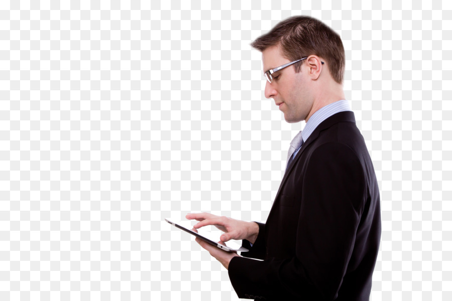 Homme Avec Tablette，Entreprise PNG