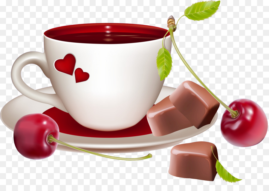 Coupe Avec Des Coeurs，Chocolat PNG