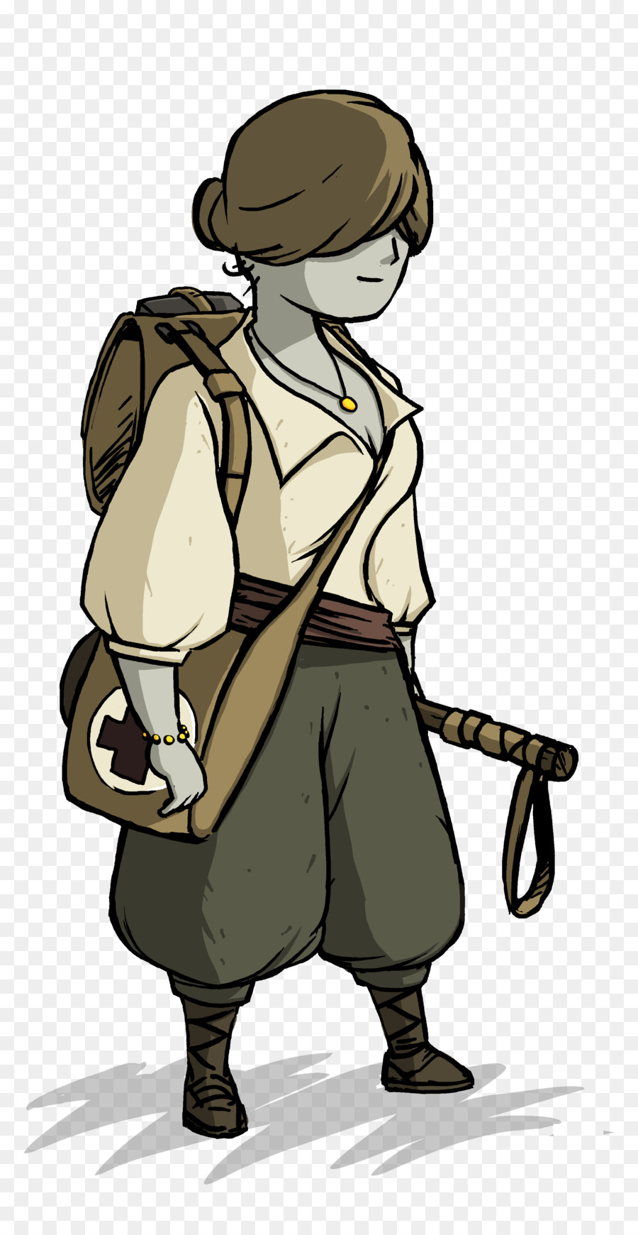 Personnage Aventurier，Sac à Dos PNG