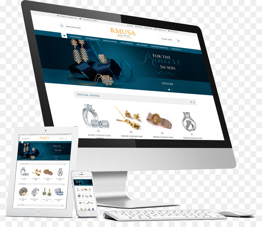 Site Web De Bijoux，Ordinateur PNG