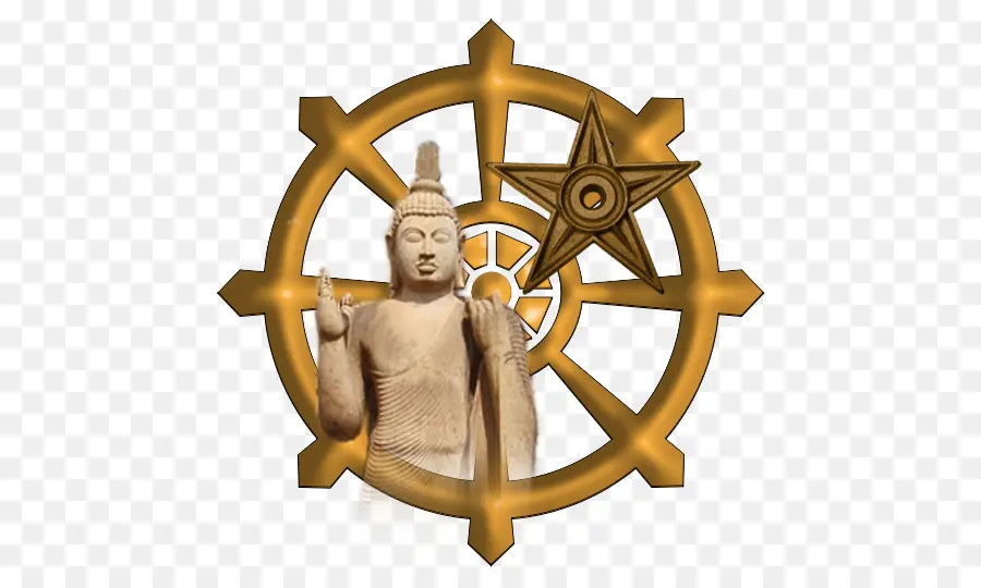 Statue De Bouddha，Roue PNG