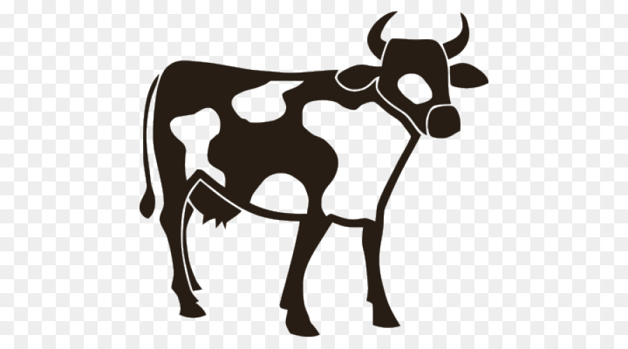 Vache Noire Et Blanche，Animal PNG