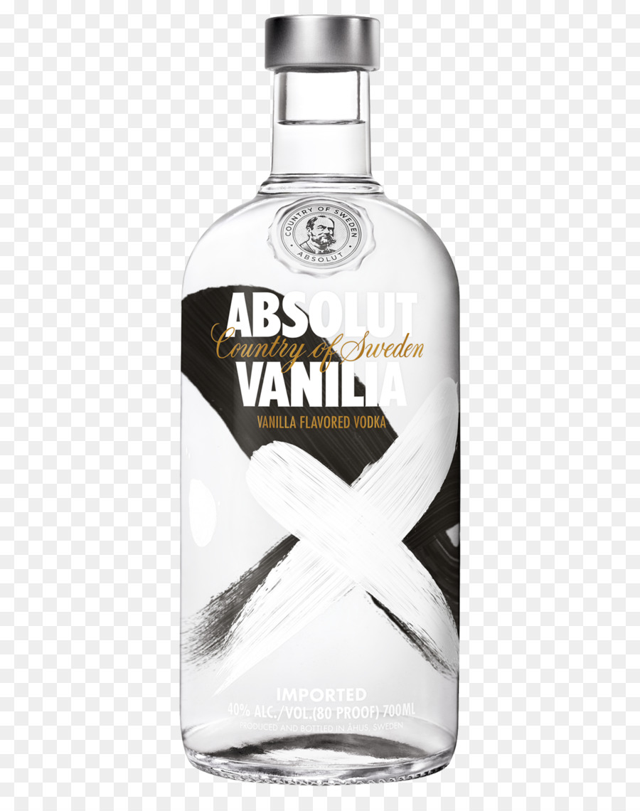 Vodka Absolut Vanille，Alcool PNG