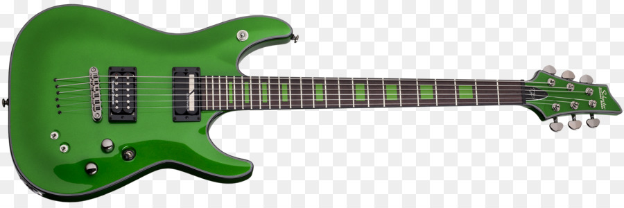 Guitare électrique Verte，Cordes PNG