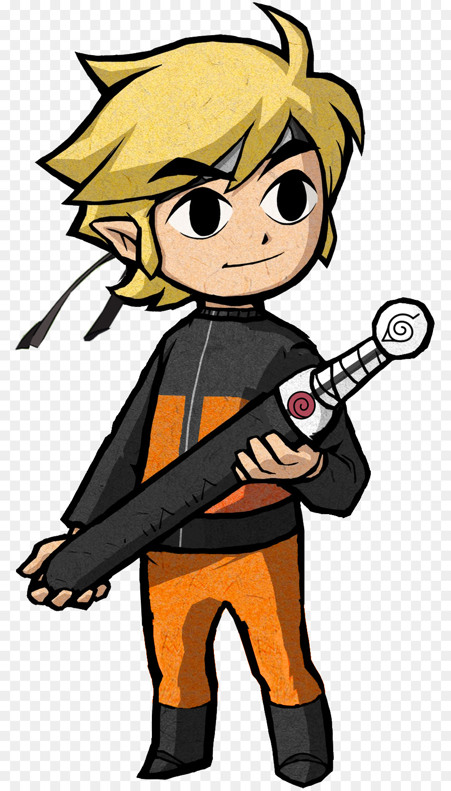 Personnage De Dessin Animé Avec épée，Cheveux Blonds PNG