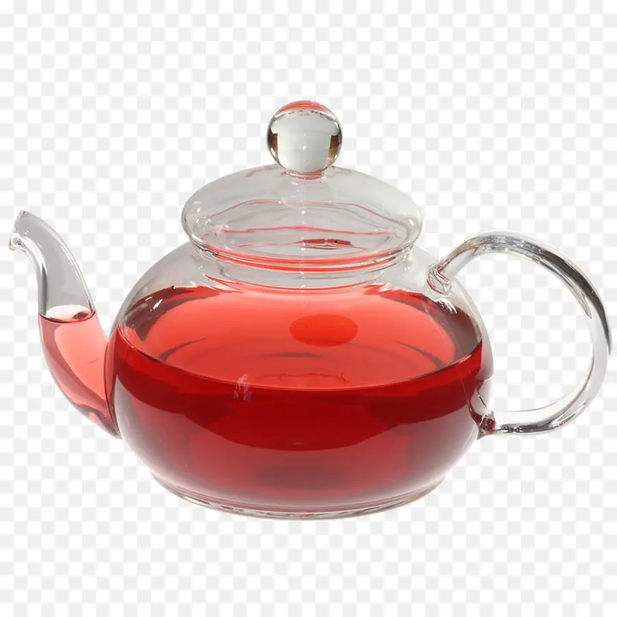 Théière En Verre，Thé Rouge PNG