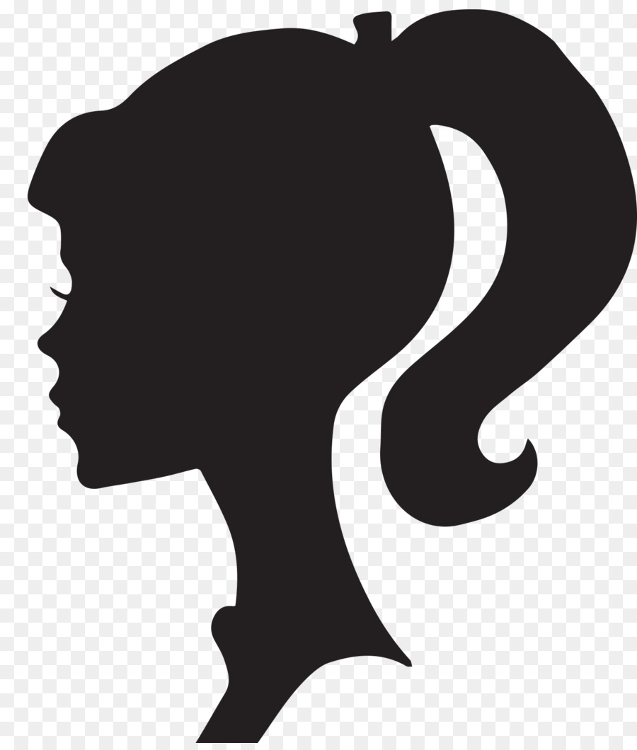 Silhouette Orange De Fille，Fille PNG