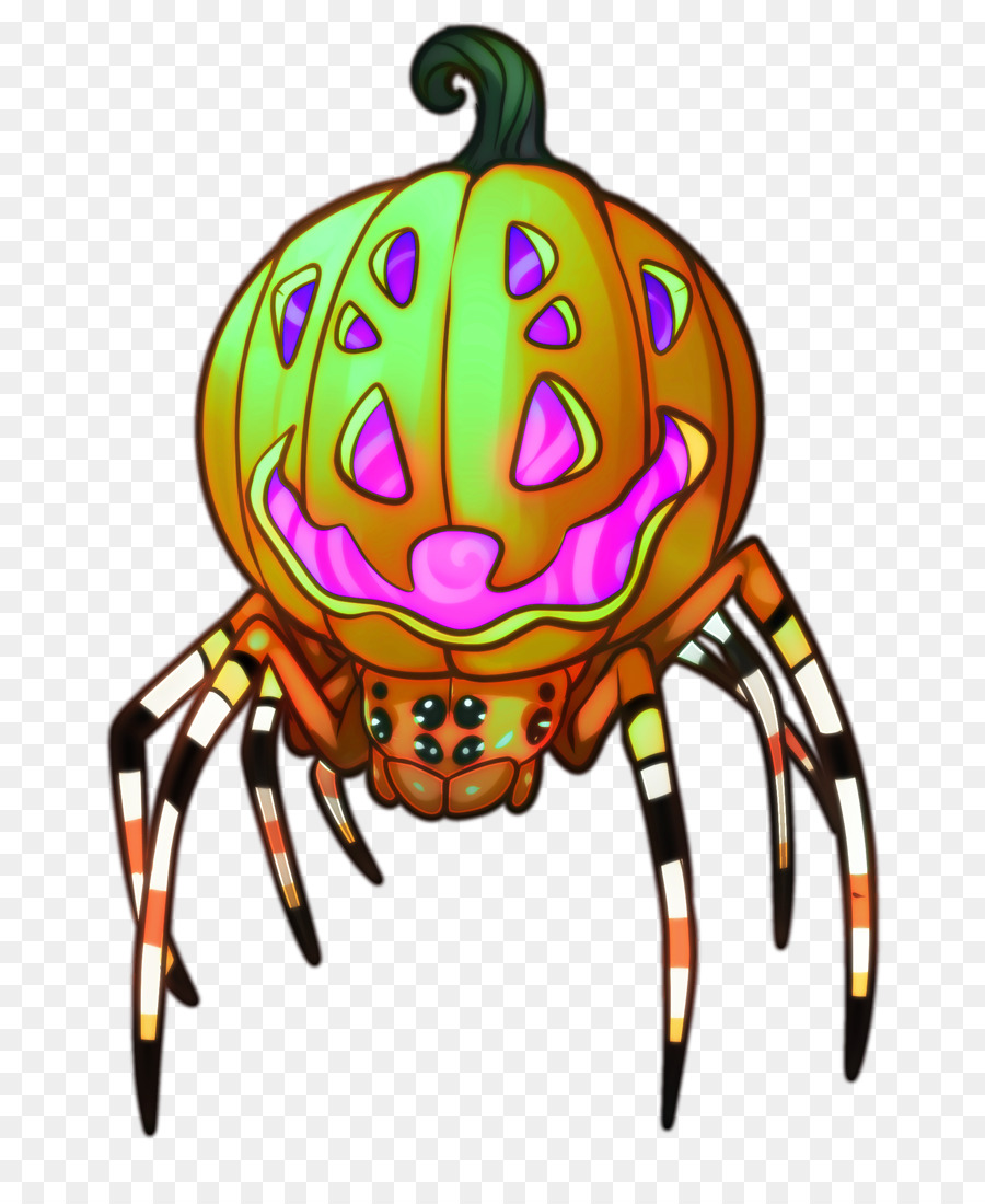 Araignée Citrouille，Halloween PNG