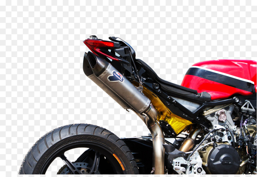 Échappement De Moto，Rouge PNG