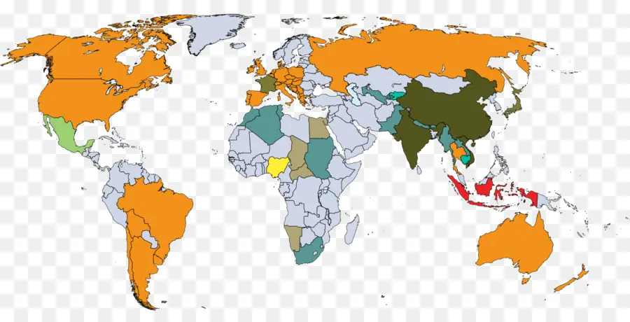 Carte Du Monde，Pays PNG