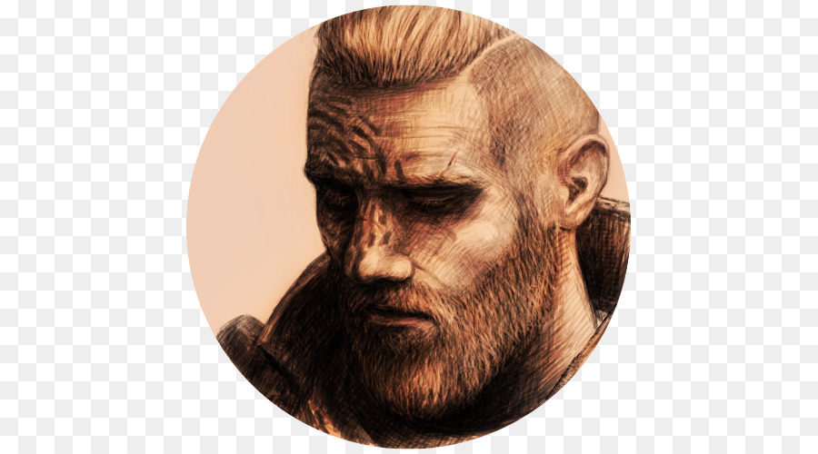 Front，Barbe PNG