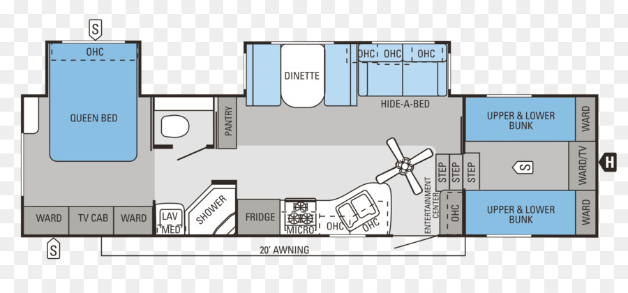 Plan D'étage Du Camping Car，Mise En Page PNG