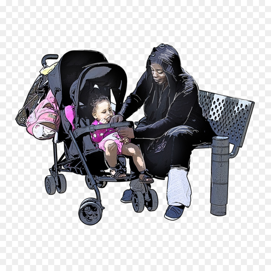 Femme Et Enfant，Poussette PNG