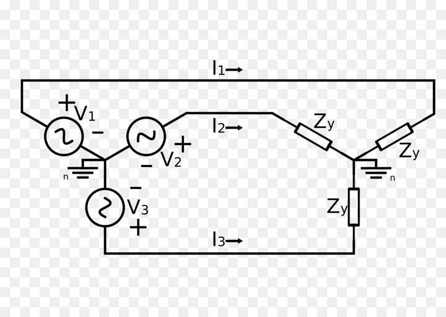 YΔ Transformer，Trois Phases PNG