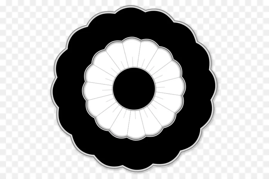 Fleur Noire Et Blanche，Monochromes PNG