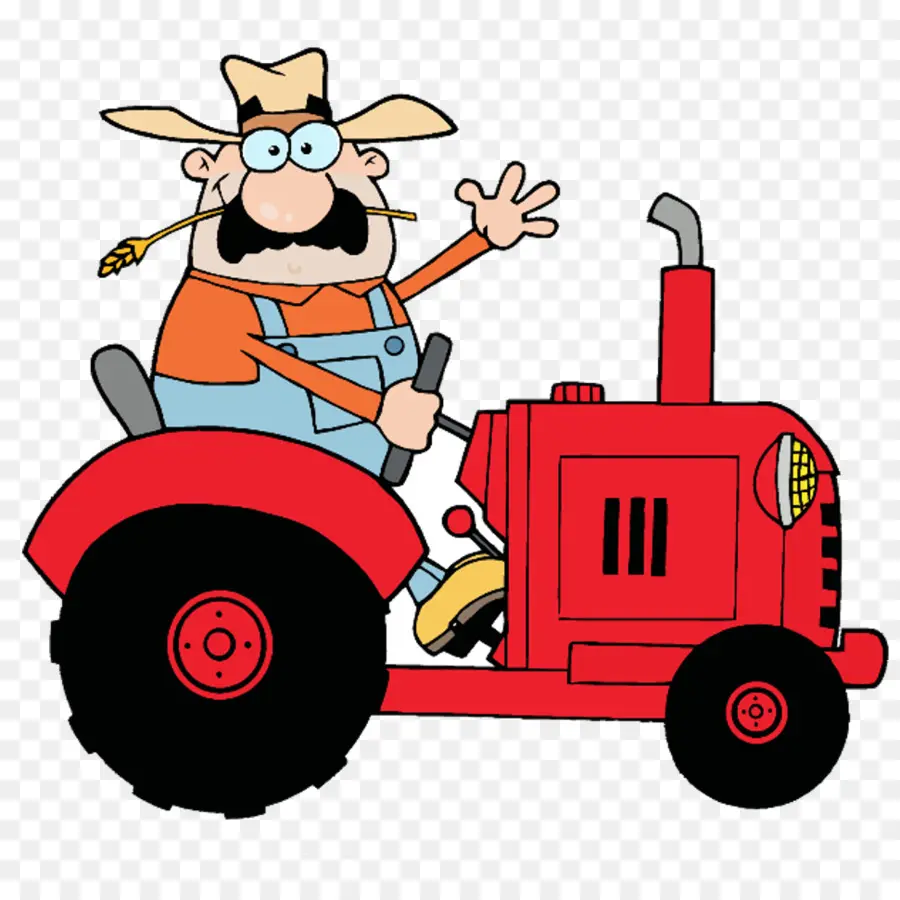 Fermier De Dessin Animé，Tracteur PNG