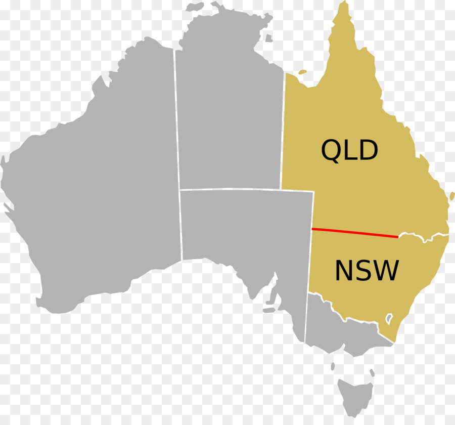 Carte De L'australie，Queensland PNG