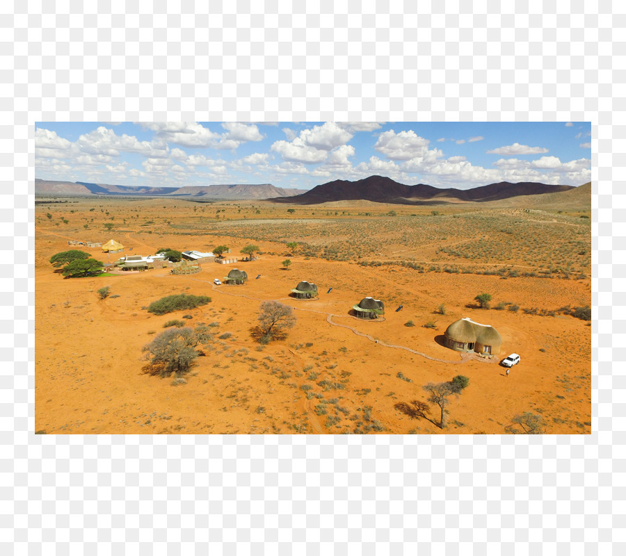 Paysage Désertique，Cabanes PNG