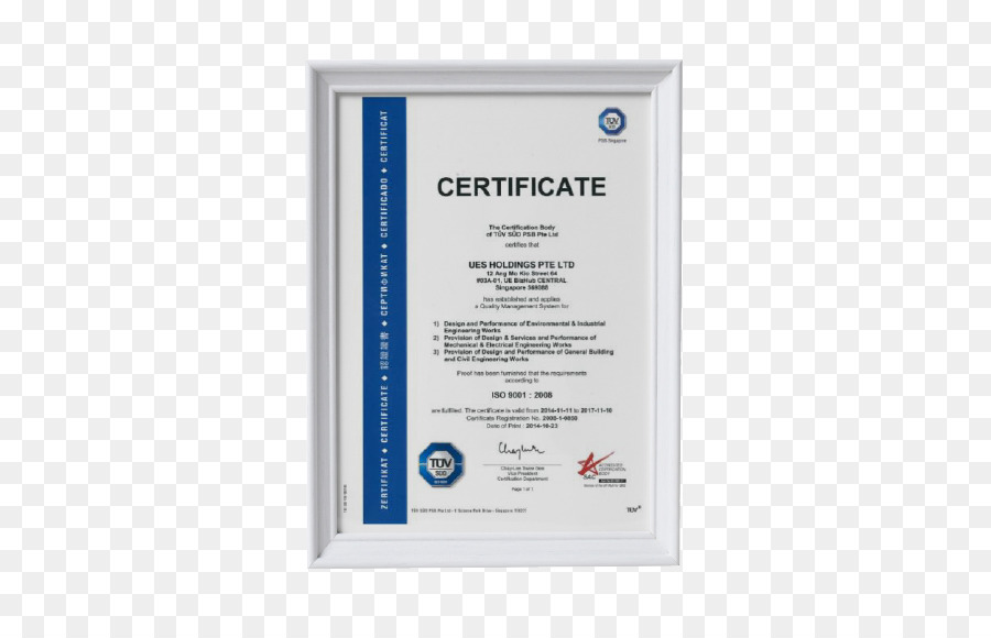 Iso 14000，La Certification PNG