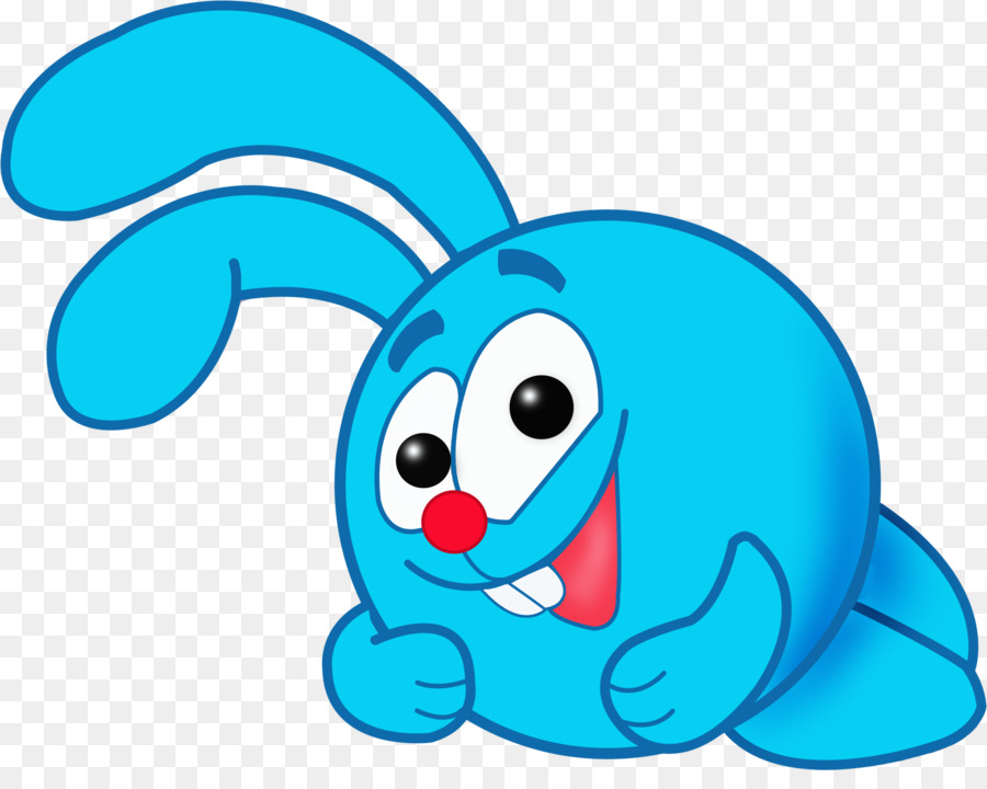 Lapin De Dessin Animé Bleu，Animal PNG