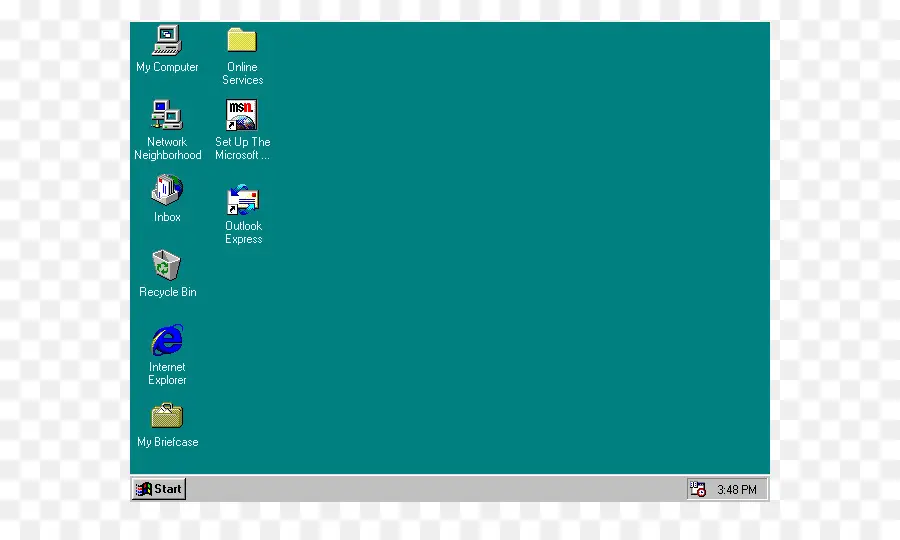 Bureau Windows 95，Ordinateur PNG