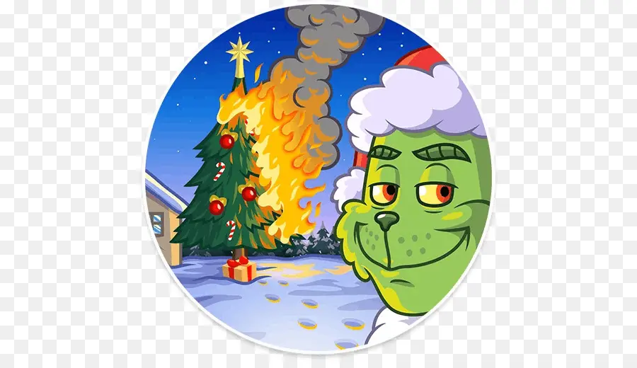 Grinch，Arbre De Noël PNG