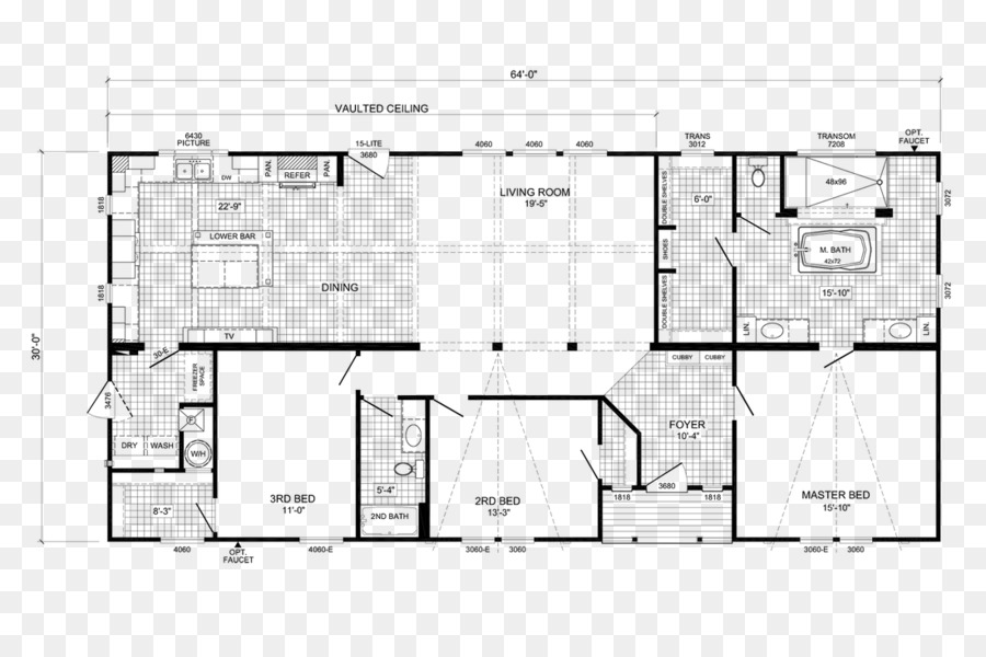 Plan D étage，Maison PNG