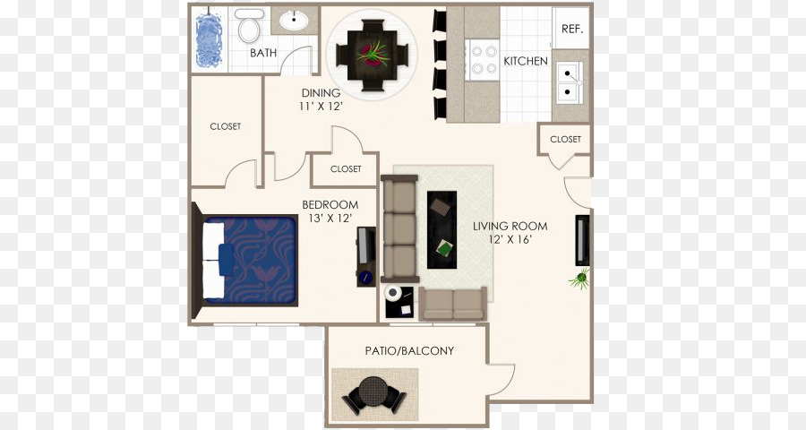 Pays Place Apartments，Plan D étage PNG